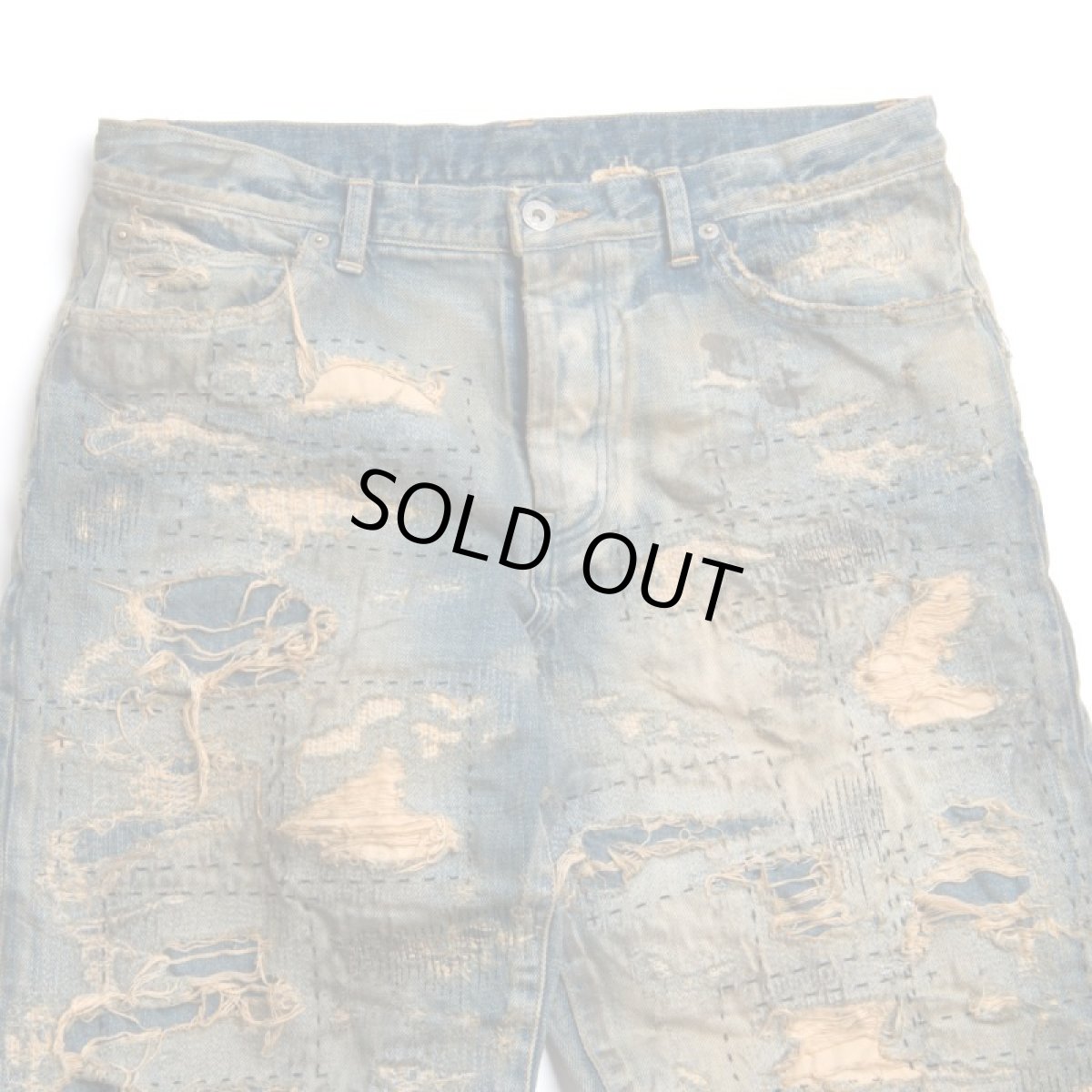 画像4: VARDE77 SPECIAL DAMAGE&REPAIR DENIM PANTS (4)