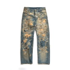 画像1: VARDE77 SPECIAL DAMAGE&REPAIR DENIM PANTS (1)