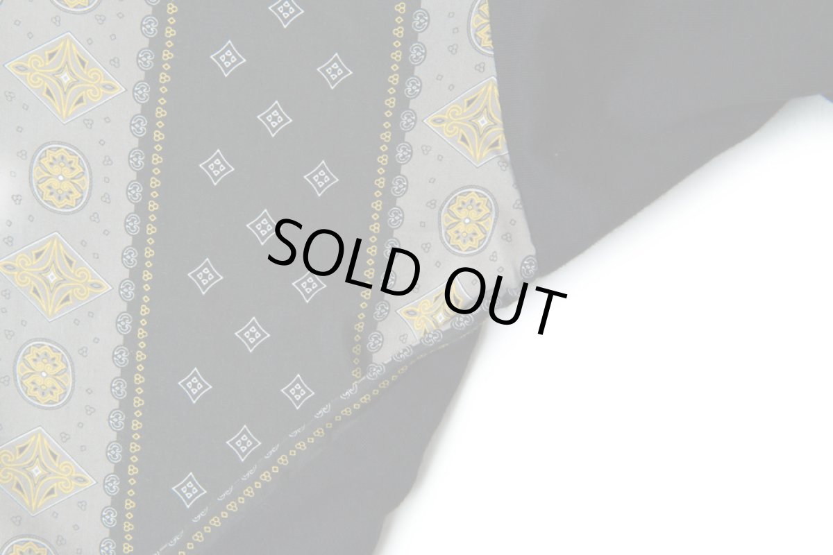 画像4:  VINTAGE TEXTILE BLACK ALOHA GOWN (4)