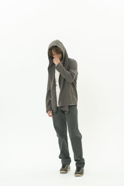 画像2: DEFORMED HOODED SHIRTS DARK BROWN