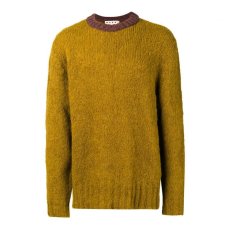 画像1: M A R N I 18AW CREW NECK KNIT KHAKI (1)