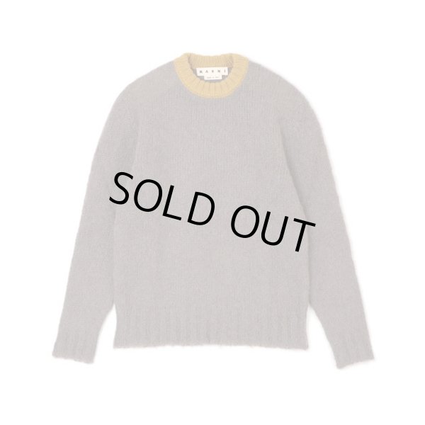 M A R N I 18AW CREW NECK KNIT GRAY - HOMEDICT