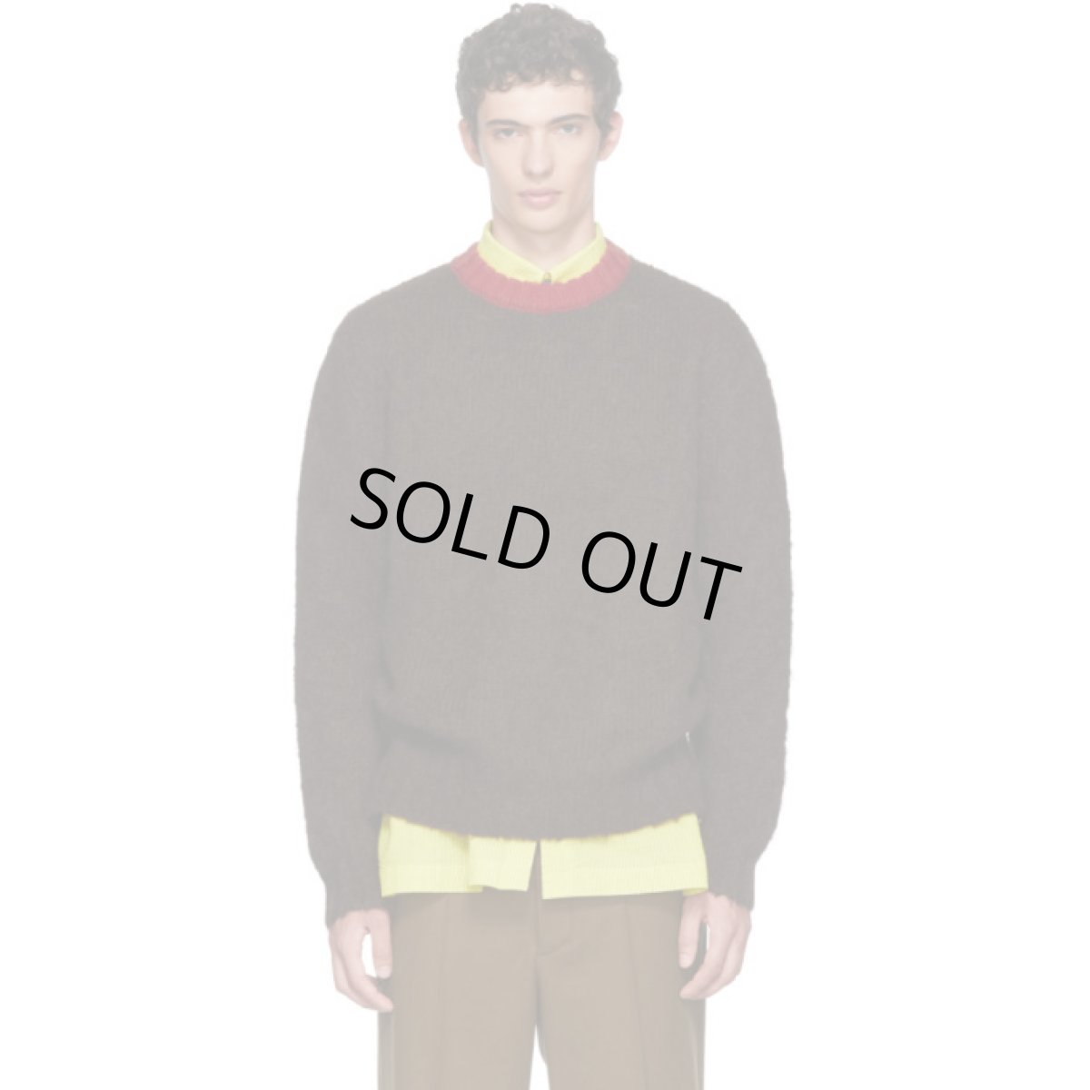 画像2: M A R N I 18AW CREW NECK KNIT  BROWN (2)