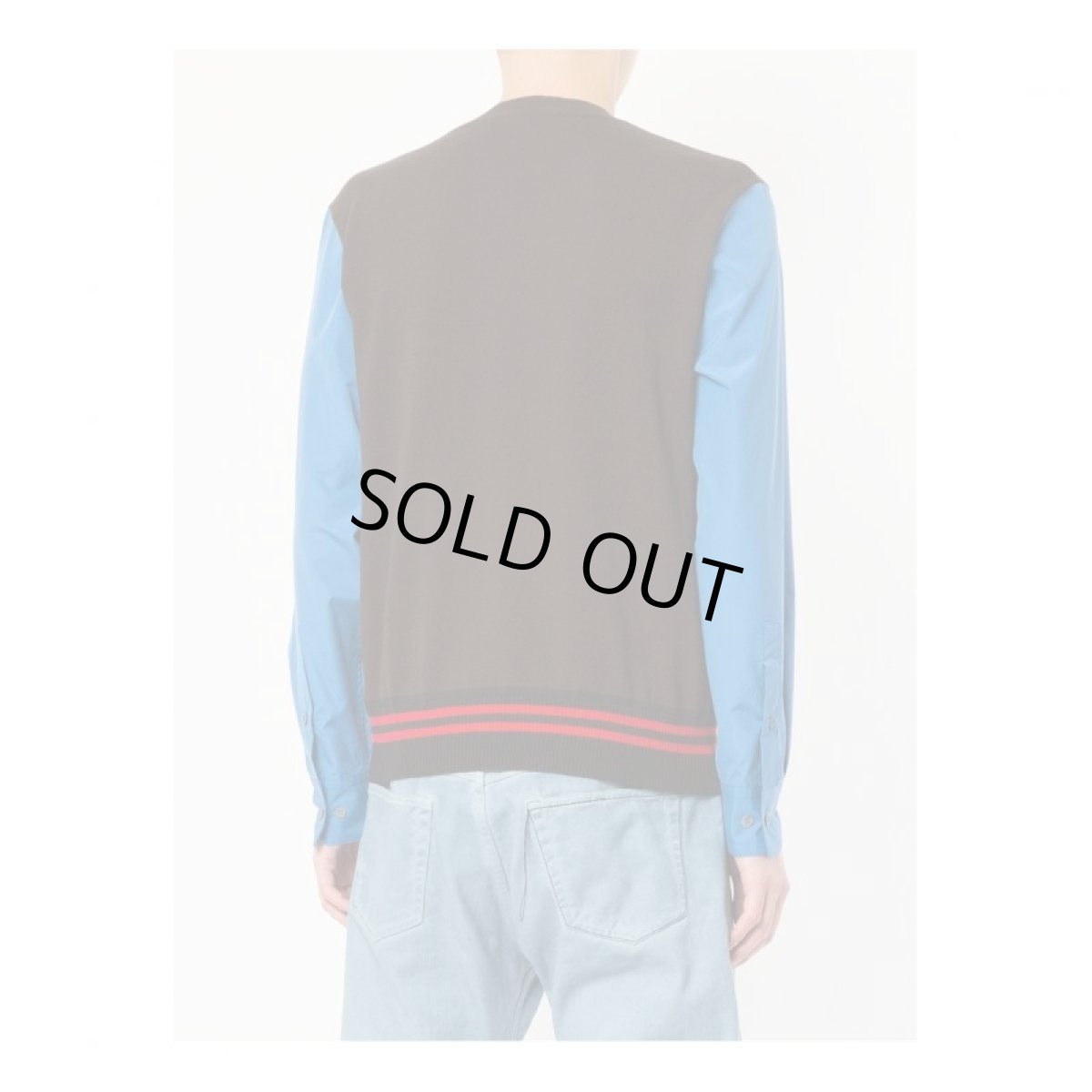 画像3: M A R N I 18AW CONTRAST SLEEVE SWEATER BROWN (3)