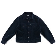 画像1: VINTAGE STRETCH CORDUROY JACKET NAVY (1)