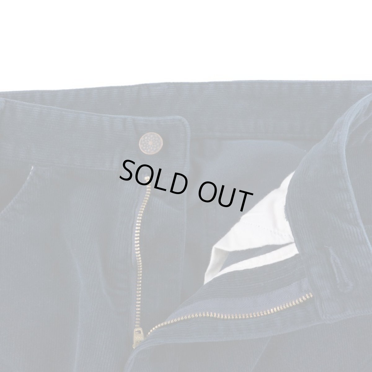 画像7: VINTAGE STRETCH CORDUROY PANTS NAVY (7)