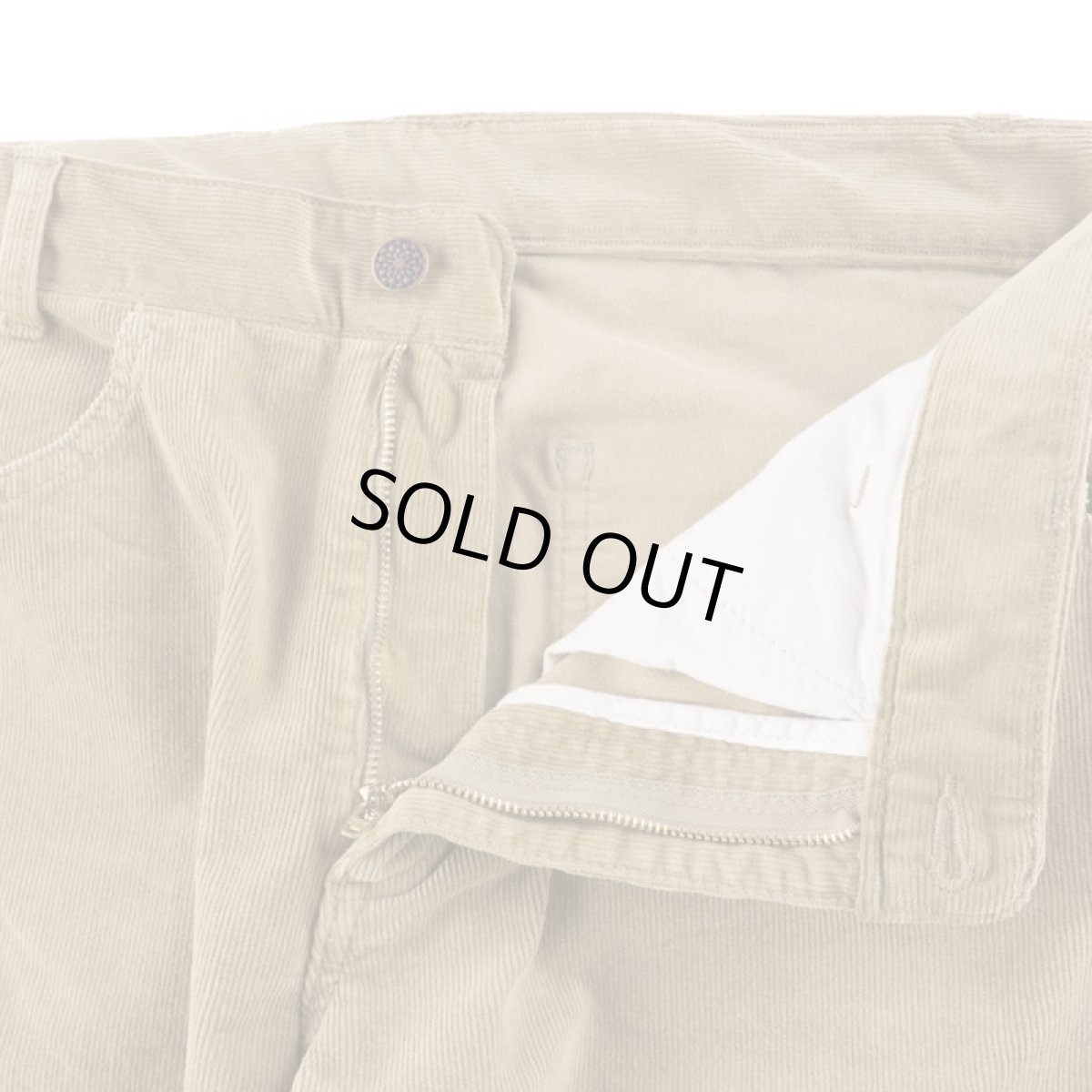 画像5: VINTAGE STRETCH CORDUROY PANTS BEIGE (5)