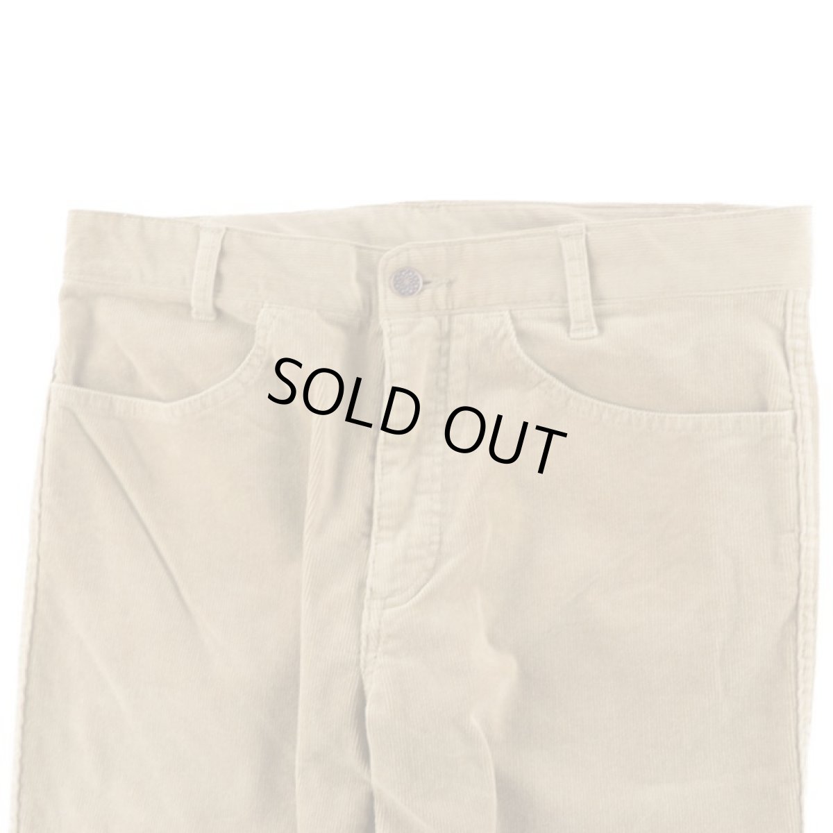画像2: VINTAGE STRETCH CORDUROY PANTS BEIGE (2)