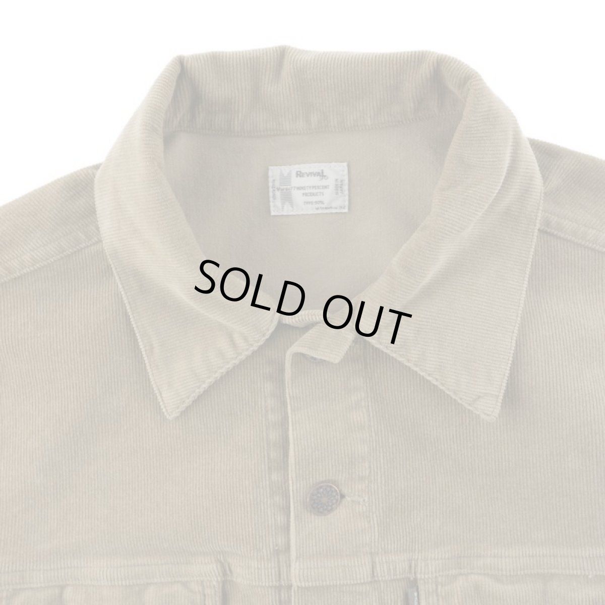 画像3: VINTAGE STRETCH CORDUROY JACKET BEIGE (3)