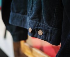 画像11: VINTAGE STRETCH CORDUROY JACKET NAVY (11)