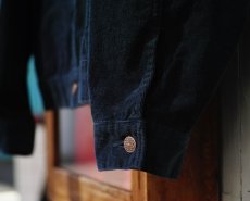 画像12: VINTAGE STRETCH CORDUROY JACKET NAVY (12)