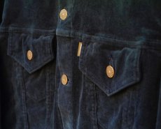 画像9: VINTAGE STRETCH CORDUROY JACKET NAVY (9)