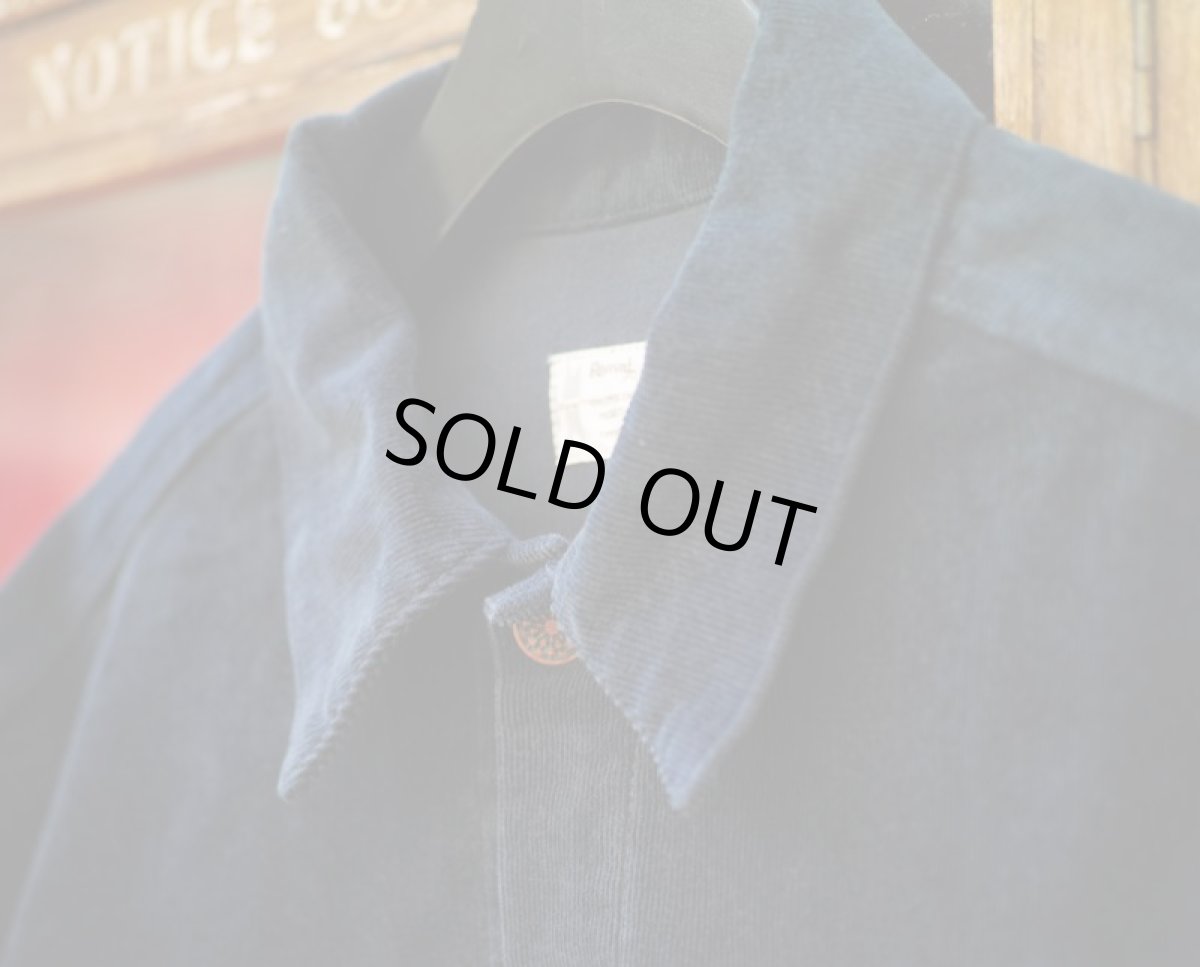 画像8: VINTAGE STRETCH CORDUROY JACKET NAVY (8)