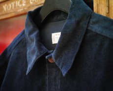 画像8: VINTAGE STRETCH CORDUROY JACKET NAVY (8)