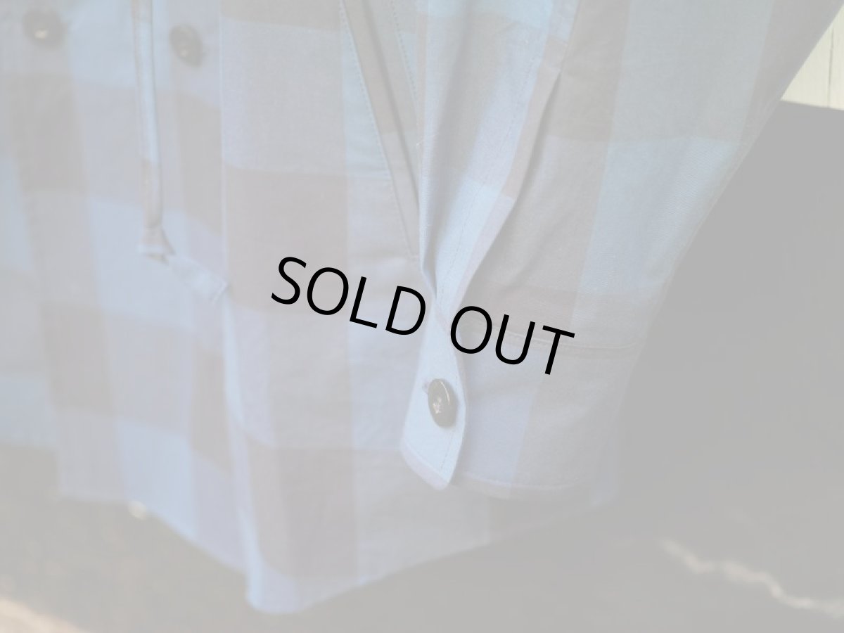 画像12: BLOCK DOUBLE PARKA SHIRTS NAVY (12)