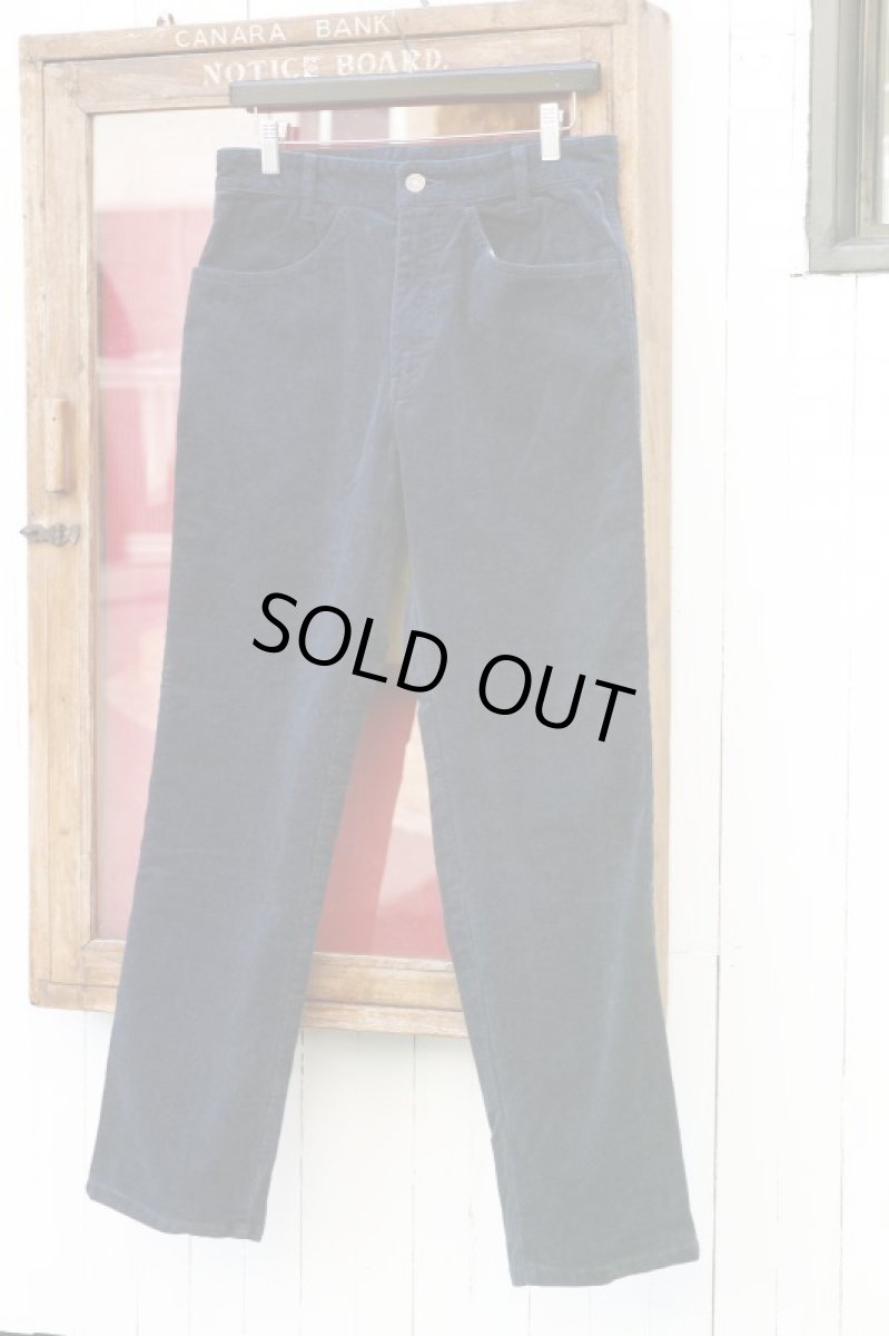 画像10: VINTAGE STRETCH CORDUROY PANTS NAVY (10)