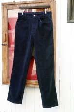 画像10: VINTAGE STRETCH CORDUROY PANTS NAVY (10)