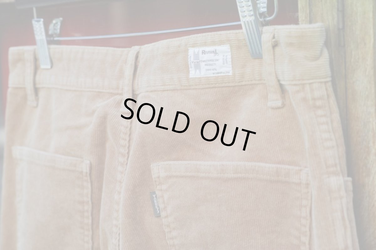 画像14: VINTAGE STRETCH CORDUROY PANTS BEIGE (14)