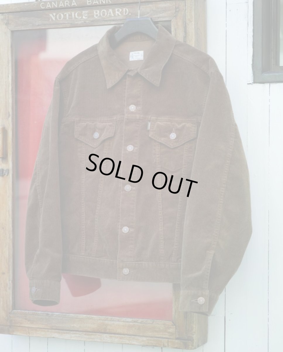 画像8: VINTAGE STRETCH CORDUROY JACKET BROWN (8)