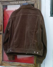 画像12: VINTAGE STRETCH CORDUROY JACKET BROWN (12)