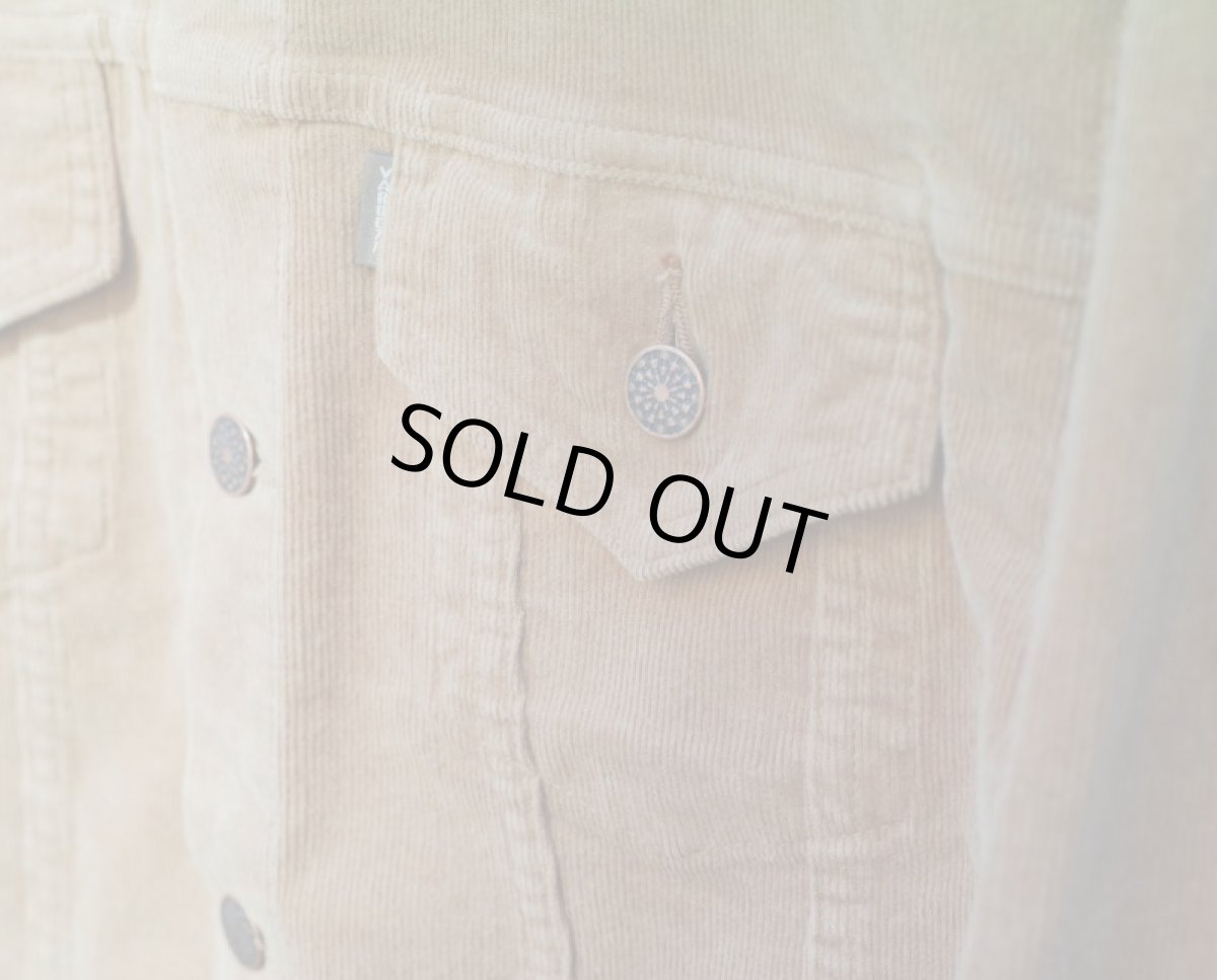 画像11: VINTAGE STRETCH CORDUROY JACKET BEIGE (11)