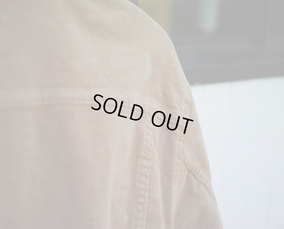 画像15: VINTAGE STRETCH CORDUROY JACKET BEIGE (15)