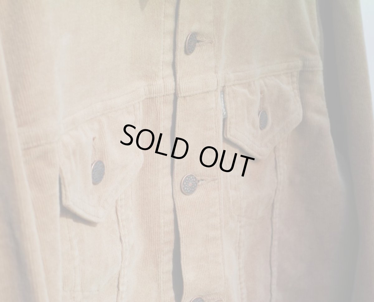 画像10: VINTAGE STRETCH CORDUROY JACKET BEIGE (10)
