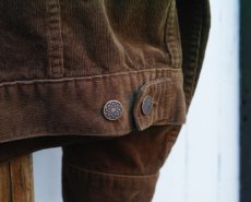 画像13: VINTAGE STRETCH CORDUROY JACKET BROWN (13)