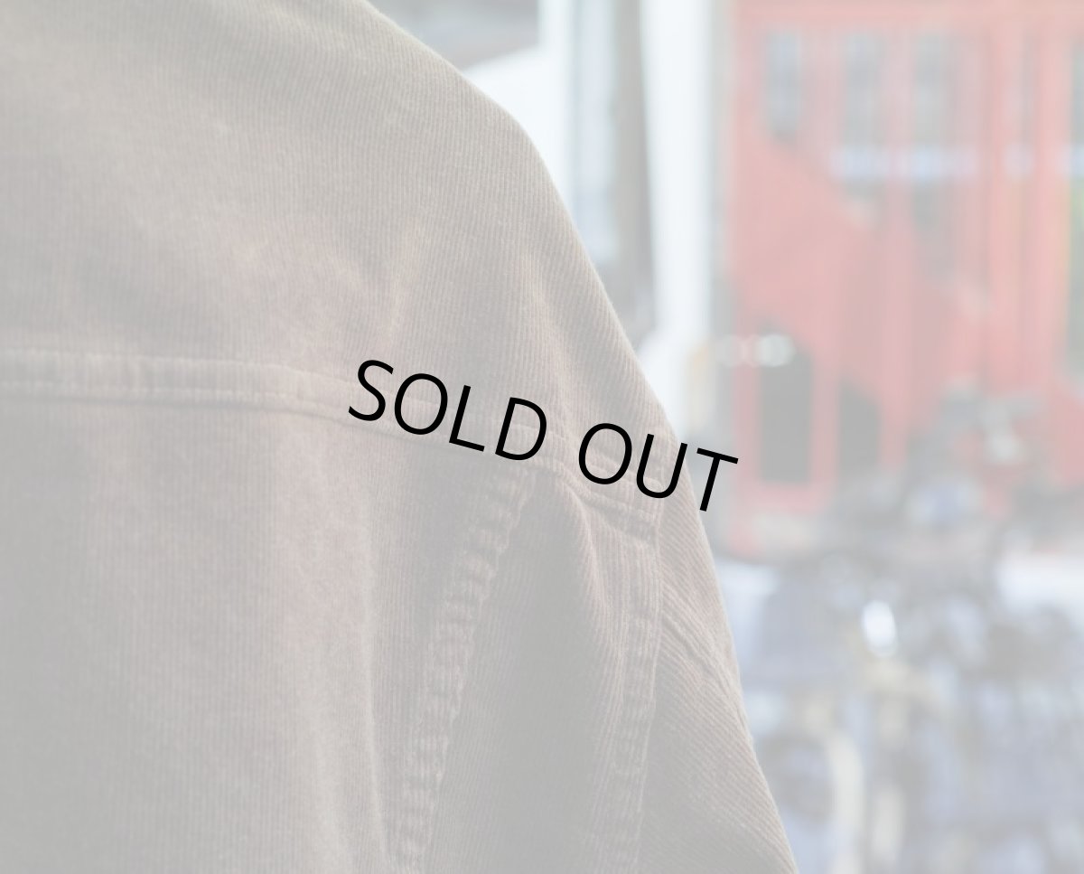 画像14: VINTAGE STRETCH CORDUROY JACKET BROWN (14)