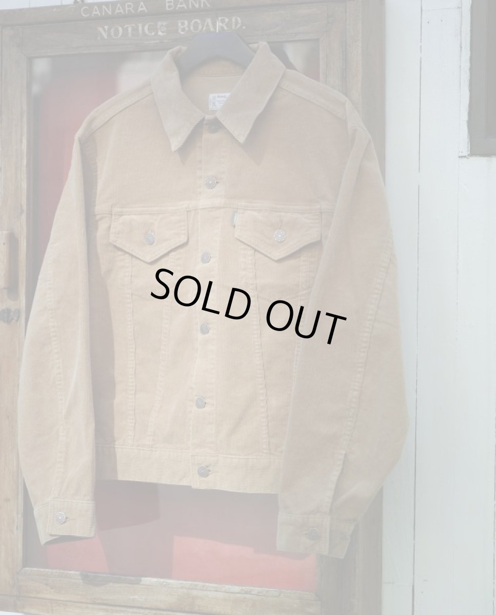 画像8: VINTAGE STRETCH CORDUROY JACKET BEIGE (8)