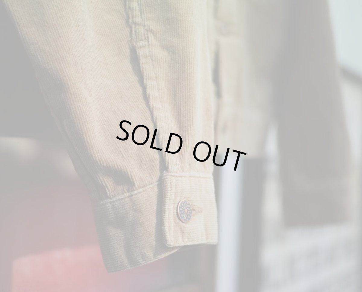 画像12: VINTAGE STRETCH CORDUROY JACKET BEIGE (12)