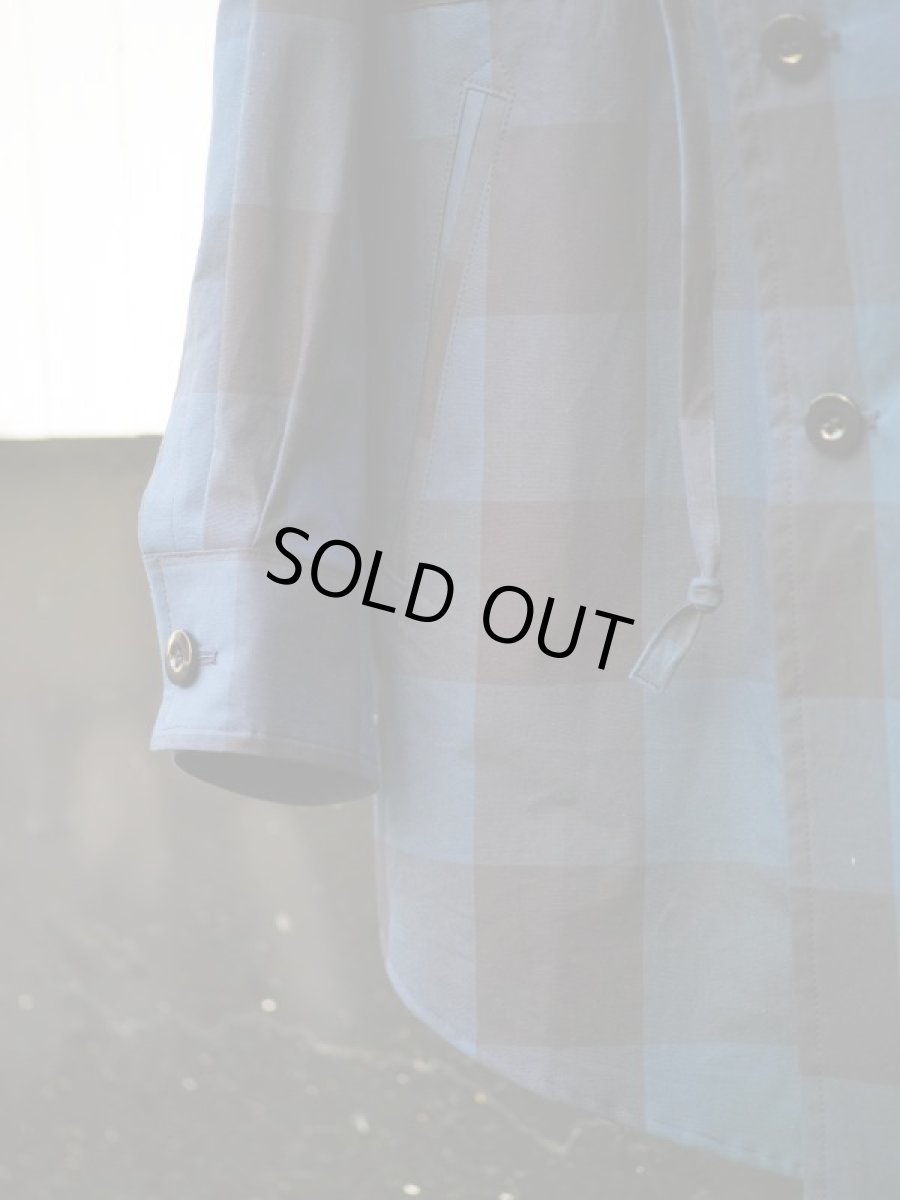 画像14: BLOCK DOUBLE PARKA SHIRTS NAVY (14)