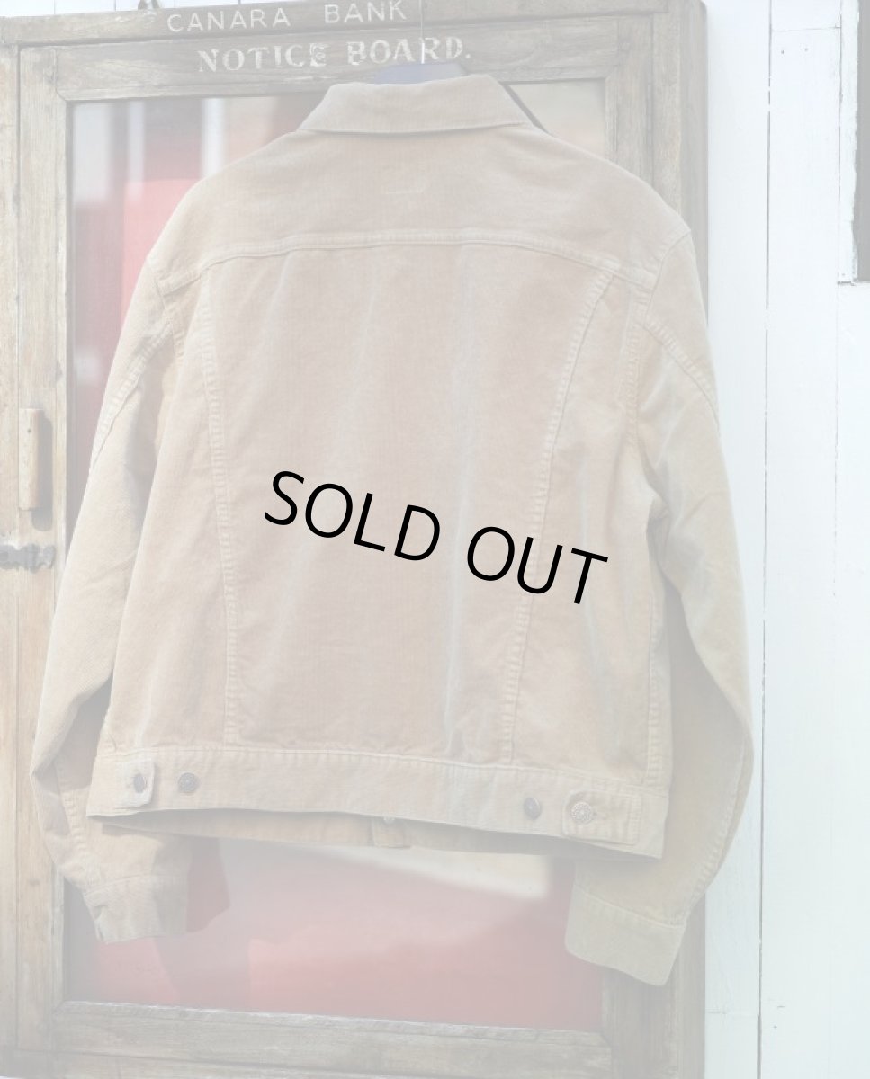 画像13: VINTAGE STRETCH CORDUROY JACKET BEIGE (13)