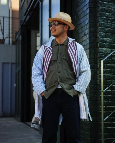 画像1: STRIPE MIX SHIRTS -makeover- TYPE１