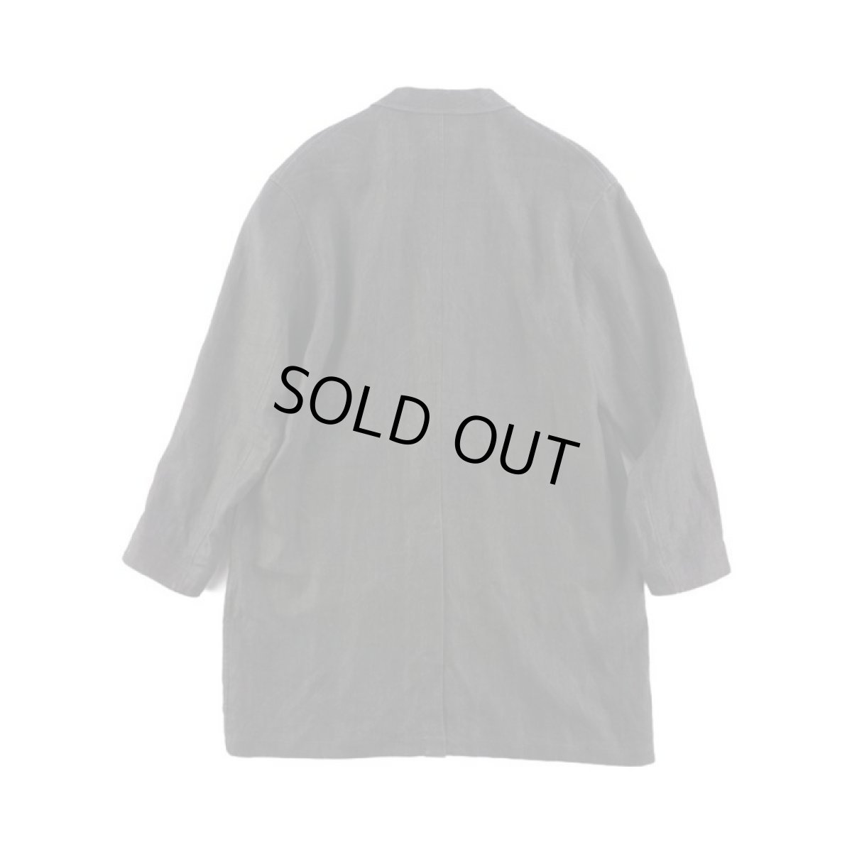 画像2: LINEN SUMIZOME ATELIER COAT CHARCOAL GRAY (2)