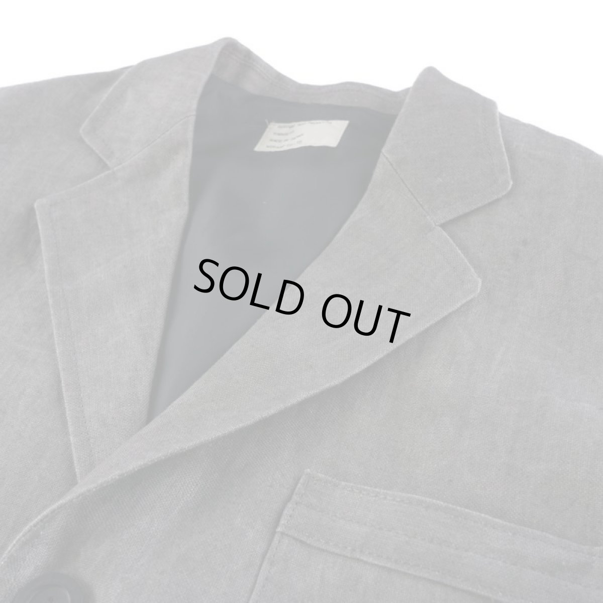 画像3: LINEN SUMIZOME ATELIER COAT GRAY (3)