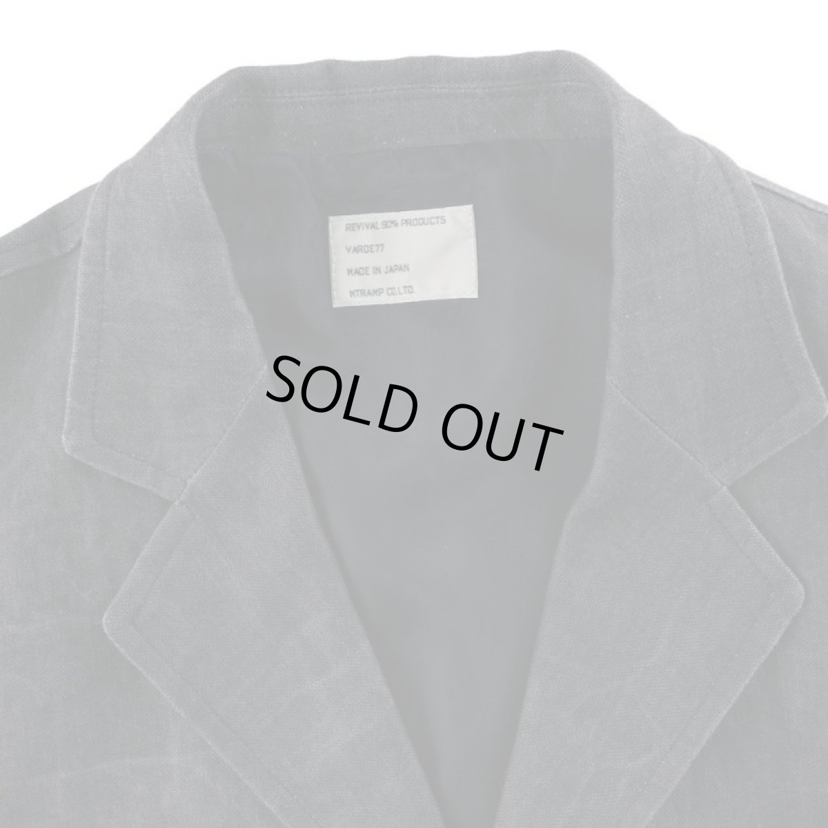 画像4: LINEN SUMIZOME ATELIER COAT CHARCOAL GRAY (4)