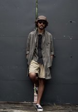 画像8: LINEN SUMIZOME ATELIER COAT GRAY (8)