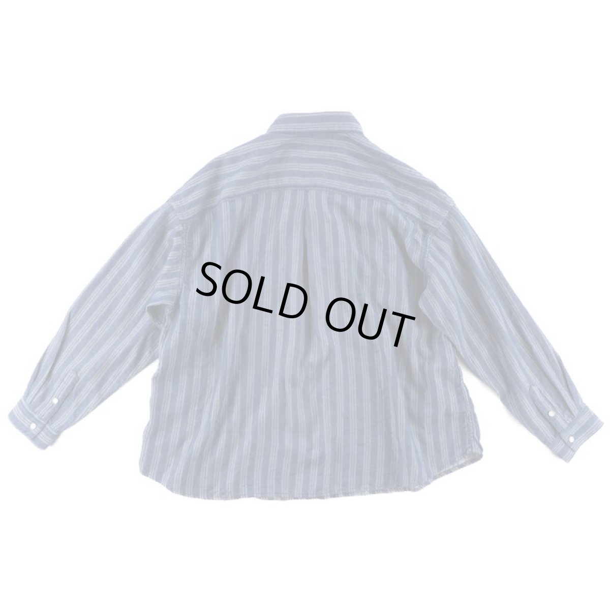 画像2: STRIPE JACQUARD CHAMBRAY PULLOVER SHIRTS (2)