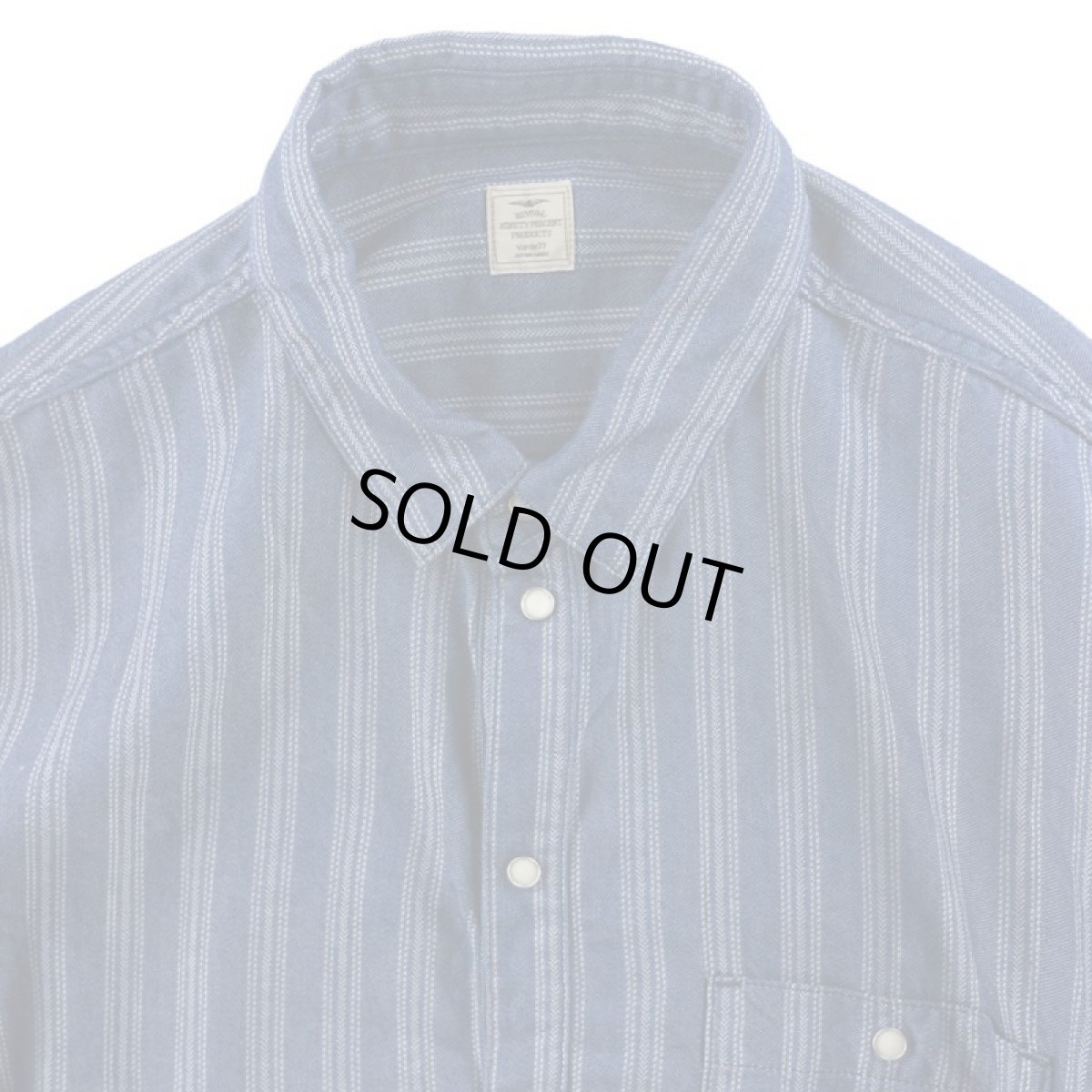 画像3: STRIPE JACQUARD CHAMBRAY PULLOVER SHIRTS (3)