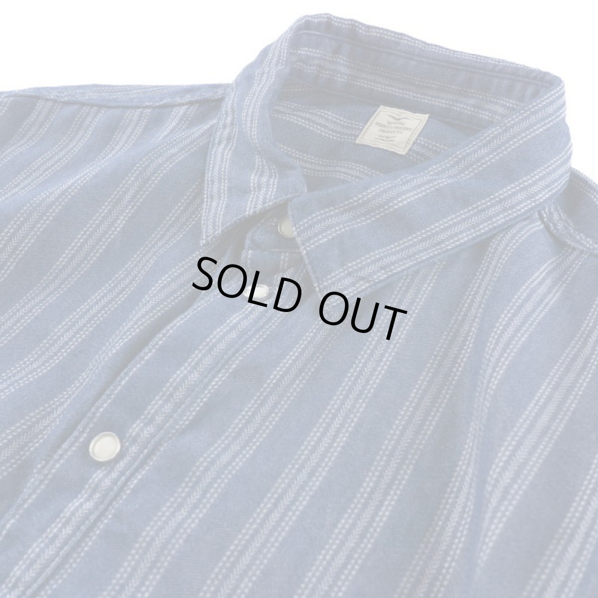 画像7: STRIPE JACQUARD CHAMBRAY PULLOVER SHIRTS (7)