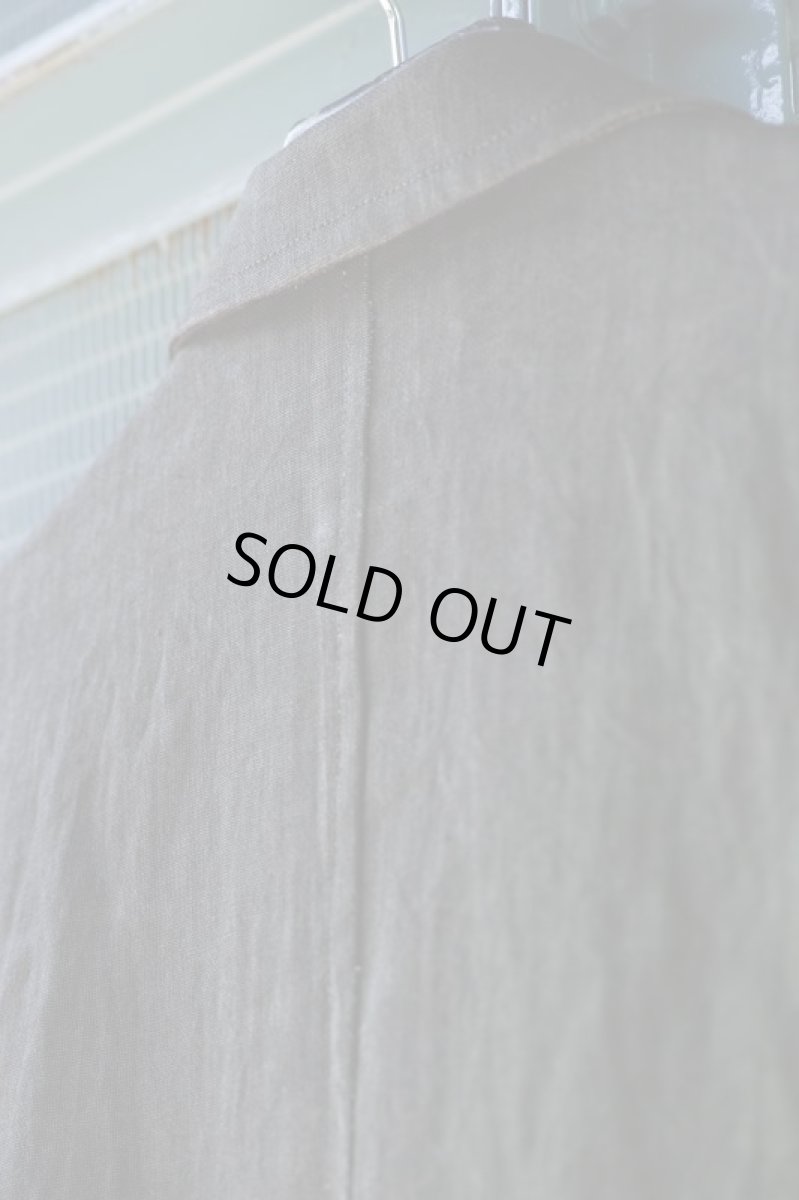 画像14: LINEN SUMIZOME ATELIER COAT CHARCOAL GRAY (14)