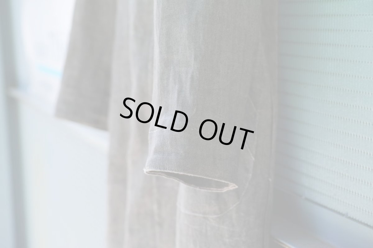 画像15: LINEN SUMIZOME ATELIER COAT GRAY (15)