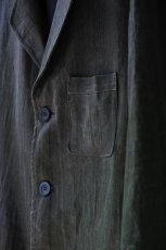 画像9: LINEN SUMIZOME ATELIER COAT CHARCOAL GRAY (9)