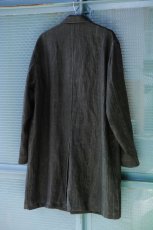 画像12: LINEN SUMIZOME ATELIER COAT CHARCOAL GRAY (12)