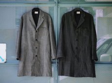 画像19: LINEN SUMIZOME ATELIER COAT CHARCOAL GRAY (19)