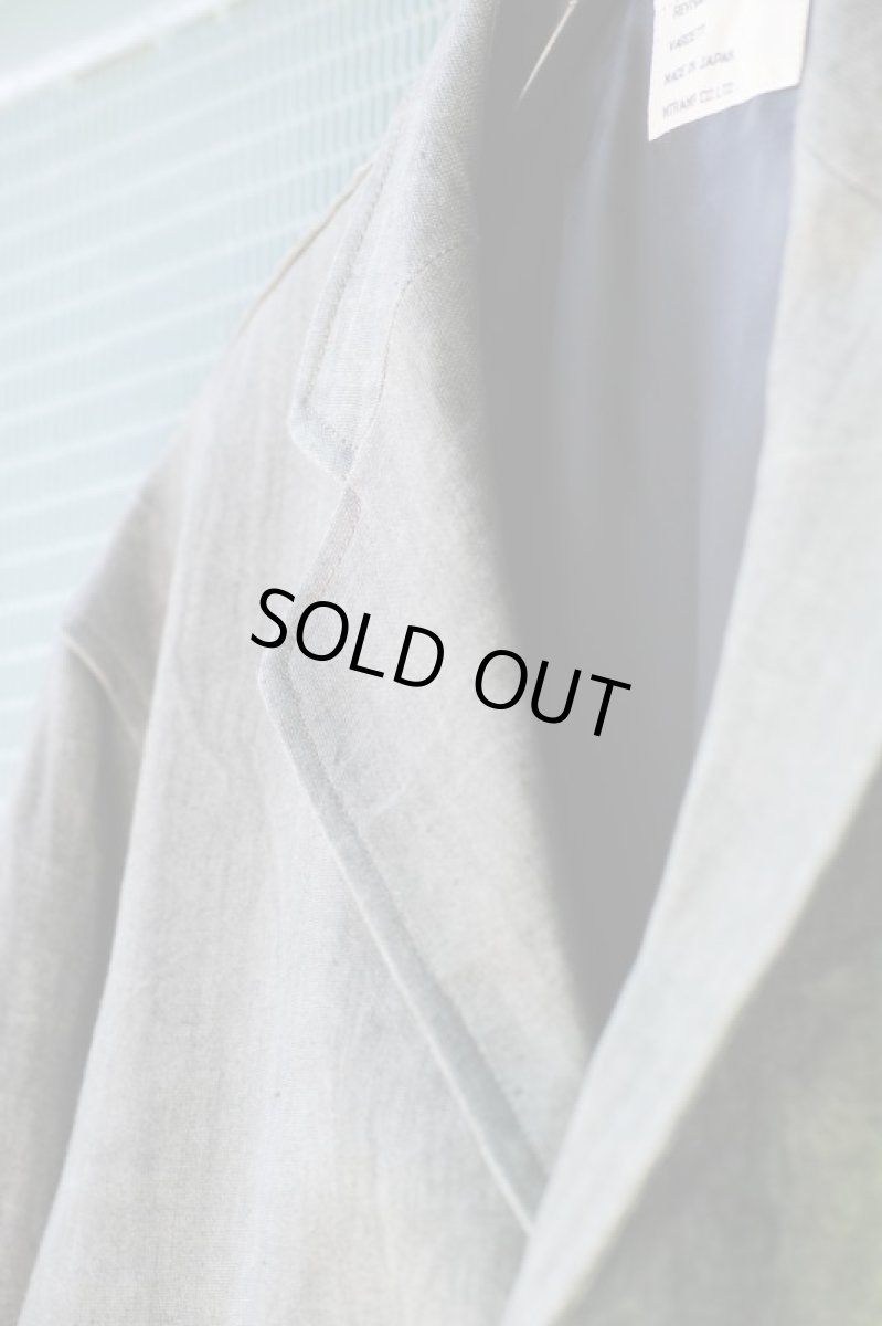 画像10: LINEN SUMIZOME ATELIER COAT GRAY (10)