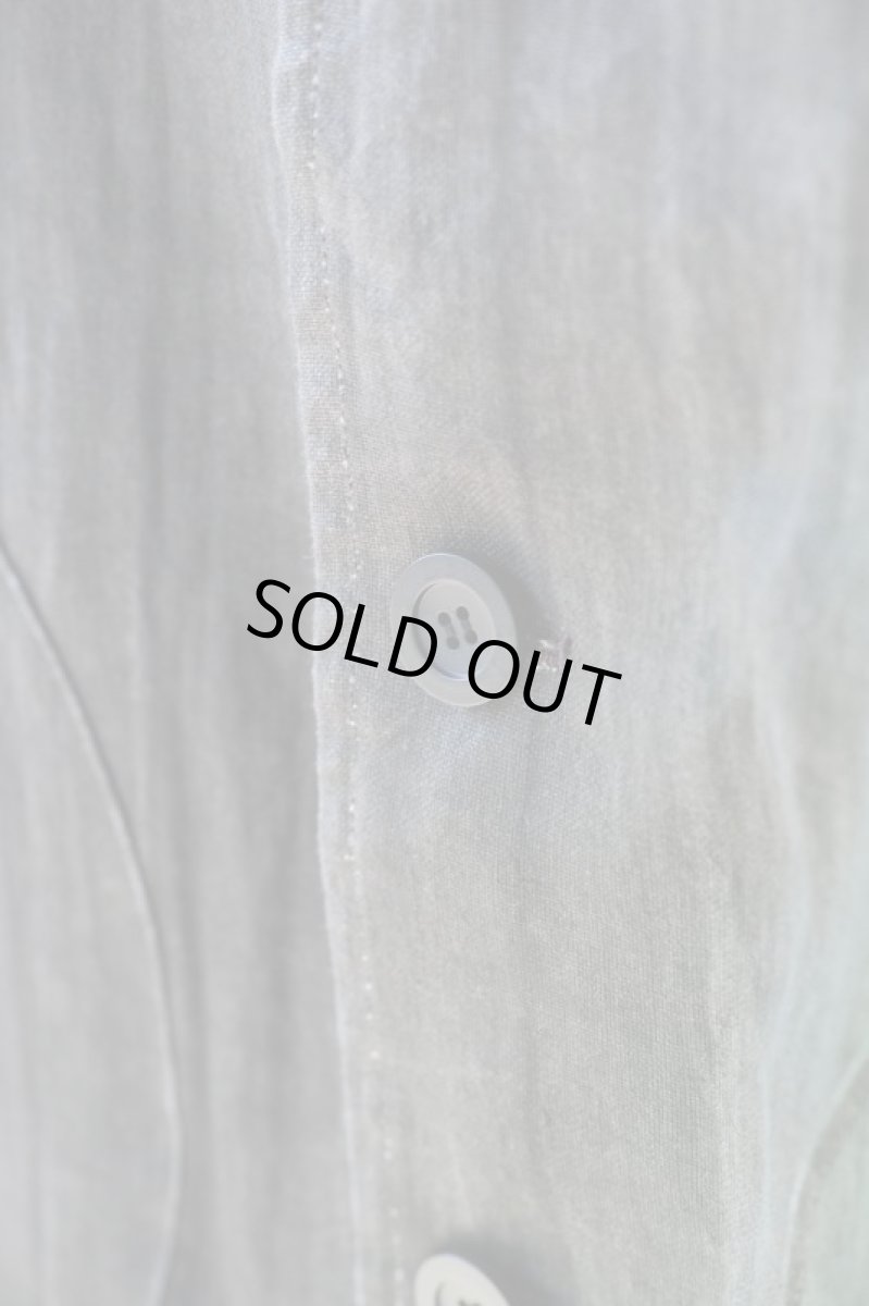 画像13: LINEN SUMIZOME ATELIER COAT CHARCOAL GRAY (13)