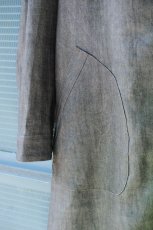 画像12: LINEN SUMIZOME ATELIER COAT GRAY (12)