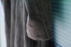 画像17: LINEN SUMIZOME ATELIER COAT CHARCOAL GRAY (17)